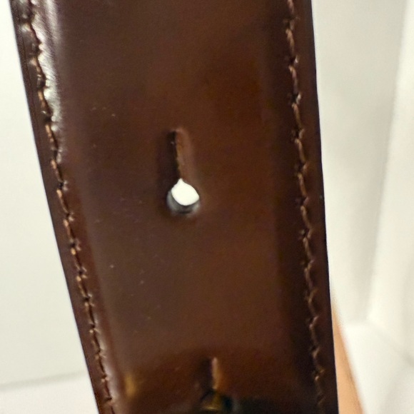 Dolce and Gabbana cognac belt with antique gold buckle with the DG initials - Picture 10 of 10